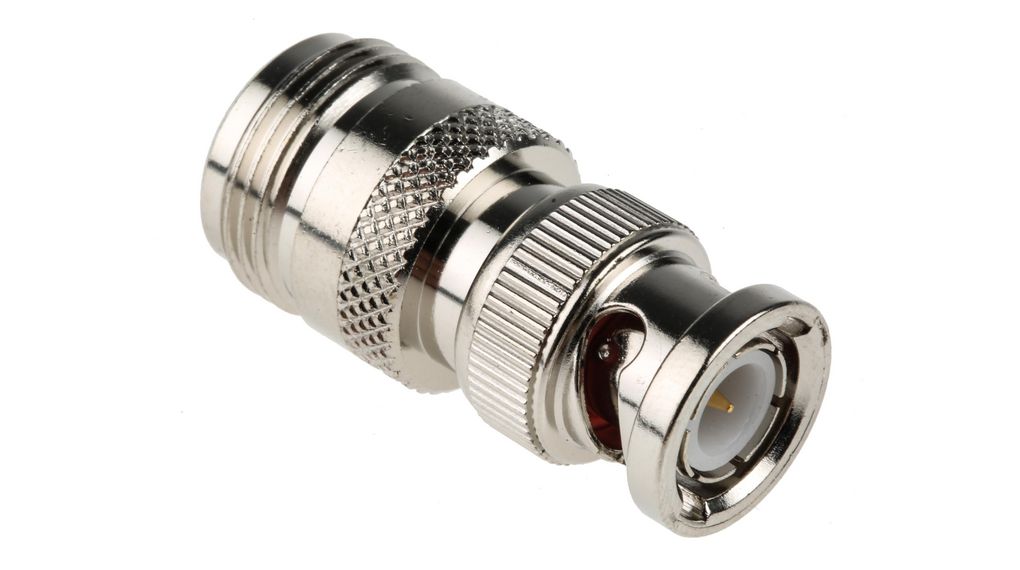 RF Adapter, Straight, 4GHz, BNC Plug - N Socket, 50Ohm